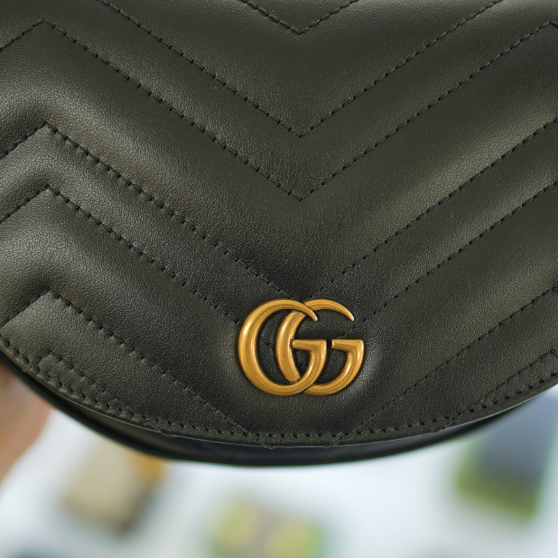 GUCCI Marmont 迷你鏈條斜背包 746431 DTDHT 1000-10