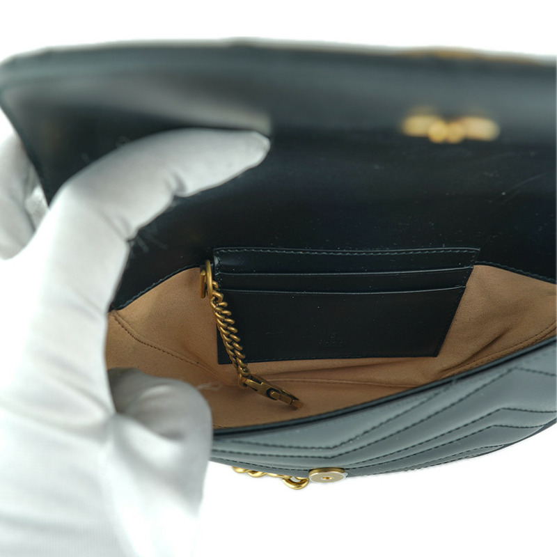 GUCCI Marmont 迷你鏈條斜背包 746431 DTDHT 1000-21