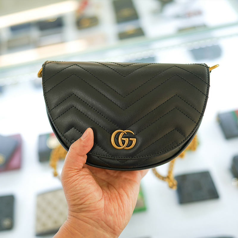 GUCCI Marmont 迷你鏈條斜背包 746431 DTDHT 1000-9