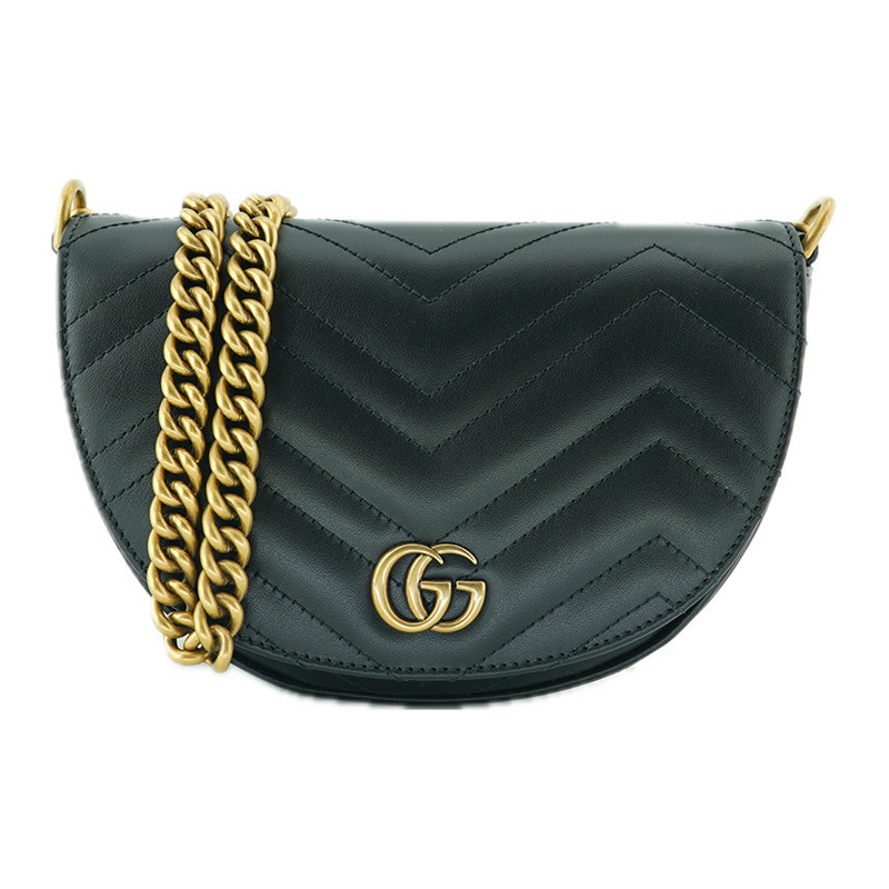 GUCCI Marmont 迷你鏈條斜背包 746431 DTDHT 1000-15