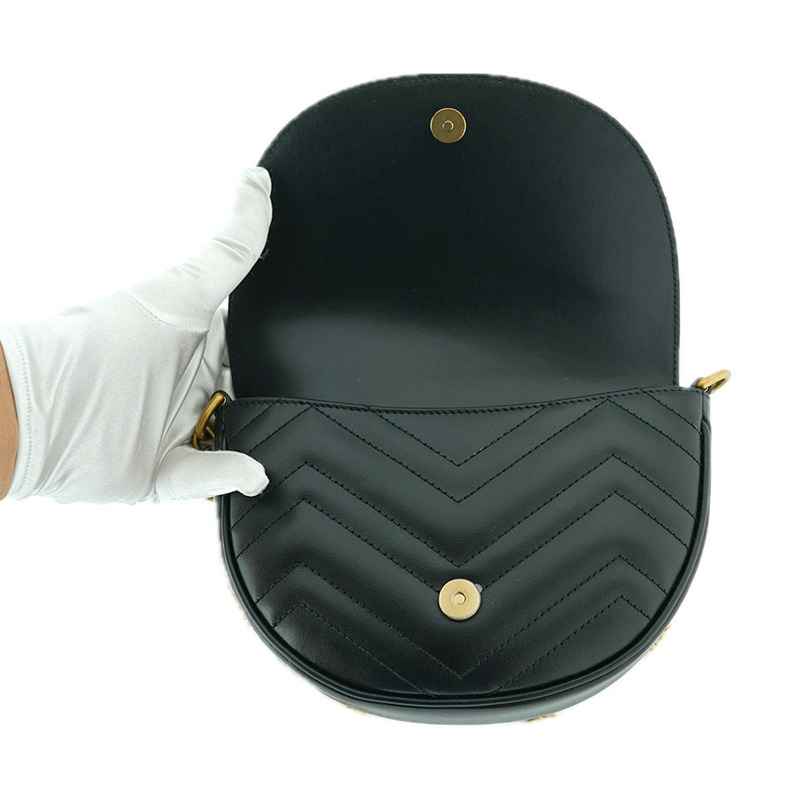 GUCCI Marmont 迷你鏈條斜背包 746431 DTDHT 1000-20