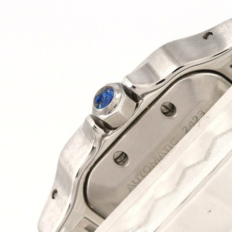 卡地亞 Santos Galbe SM 雙色 W20057C4 SSxYG 自動腕錶-2