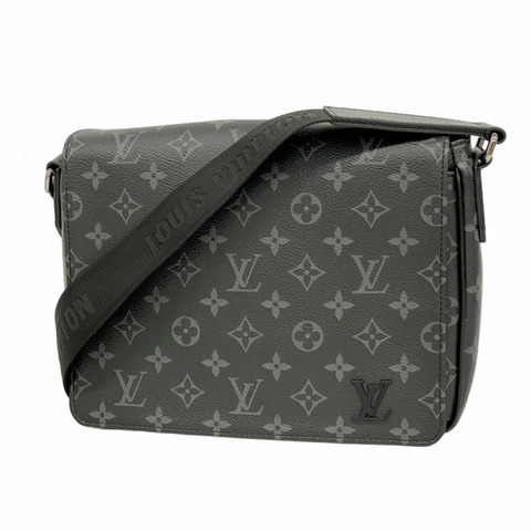 路易威登 Monogram Eclipse District PM NV3 單肩包 M46255 黑色 男士
