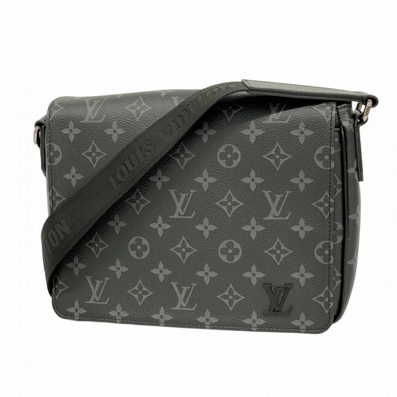 路易威登 Monogram Eclipse District PM NV3 單肩包 M46255 黑色 男士-0