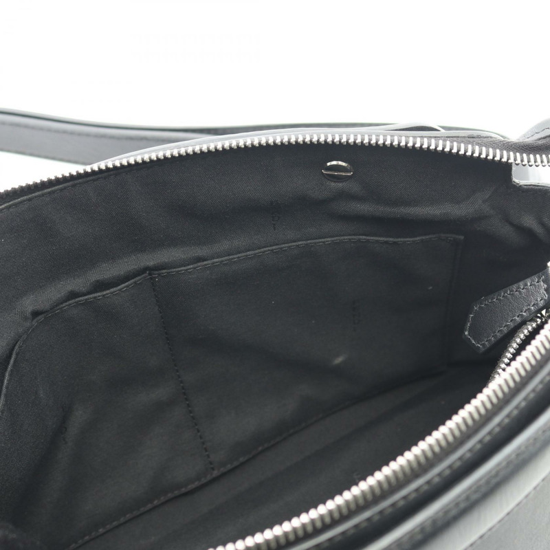 FENDI BY THE WAY 中型單肩斜背包，黑色皮革，二手女款-4