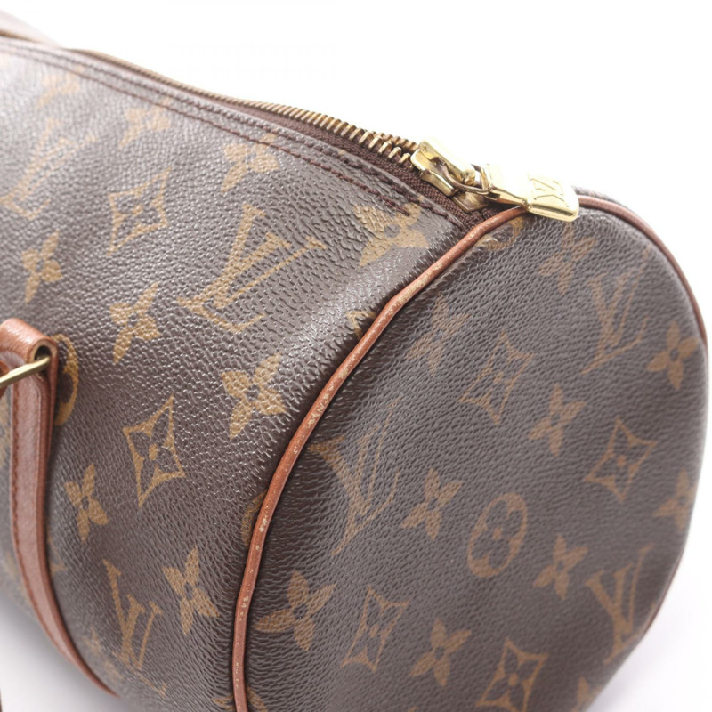路易威登 Papillon 30 舊手提包單肩包 M51365 Monogram 皮革 棕色 LV-8
