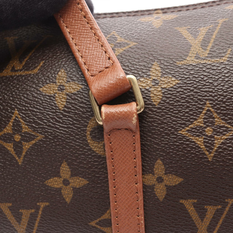 路易威登 Papillon 30 舊手提包單肩包 M51365 Monogram 皮革 棕色 LV-10