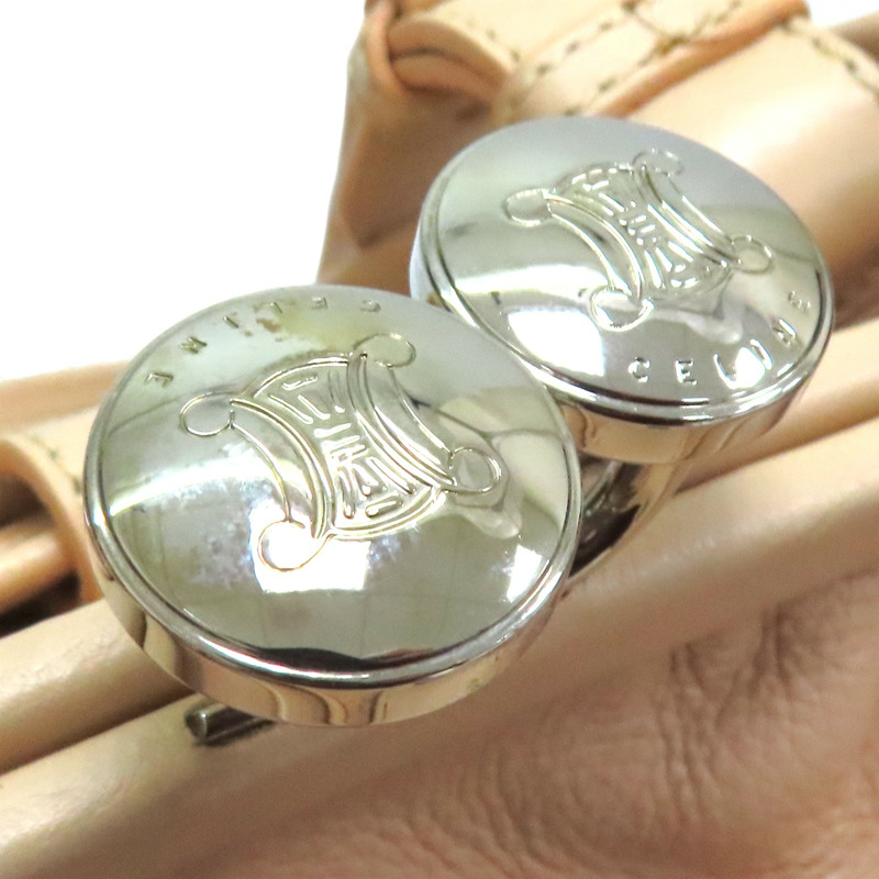 粉色 牛皮 搭扣手提包  肩背包【CELINE 賽琳】-17