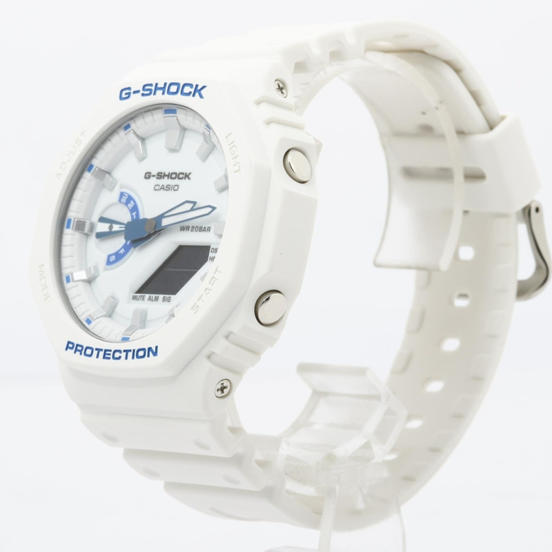 卡西歐 G-SHOCK 2100 系列 GA2100HDS7A1JF 男士腕錶，白色，碳纖維/樹脂錶殼-1