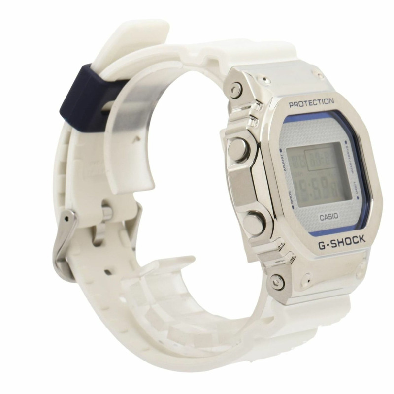 卡西歐 G-SHOCK DIGITAL 5600 系列 GM5600LC7JF 男士電子錶，銀色樹脂/不鏽鋼-2