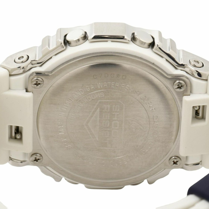 卡西歐 G-SHOCK DIGITAL 5600 系列 GM5600LC7JF 男士電子錶，銀色樹脂/不鏽鋼-3