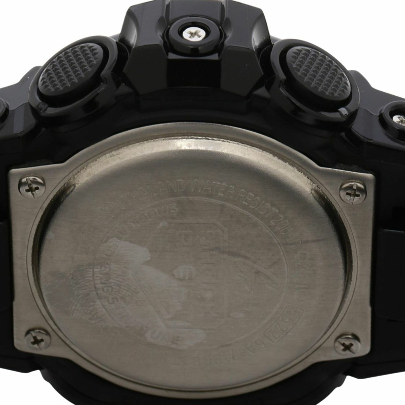 卡西歐 G-SHOCK GA700 系列 GA710GB1AJF 男士腕錶，金色/黑色樹脂錶殼，指針/數位雙顯-3