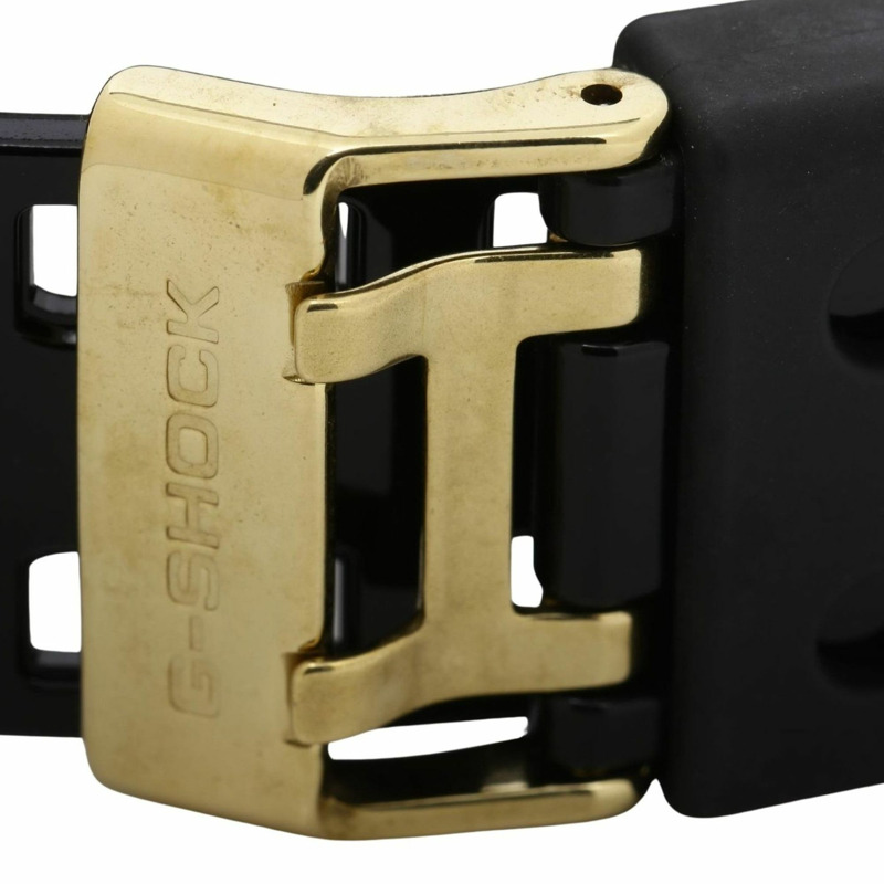 卡西歐 G-SHOCK GA700 系列 GA710GB1AJF 男士腕錶，金色/黑色樹脂錶殼，指針/數位雙顯-5