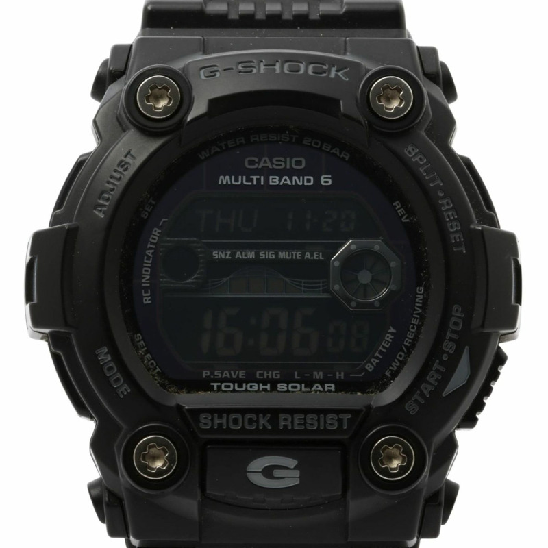 卡西歐 G-SHOCK DIGITAL 7900 系列 GW7900B1JF 男士數位手錶，黑色樹脂錶殼-0
