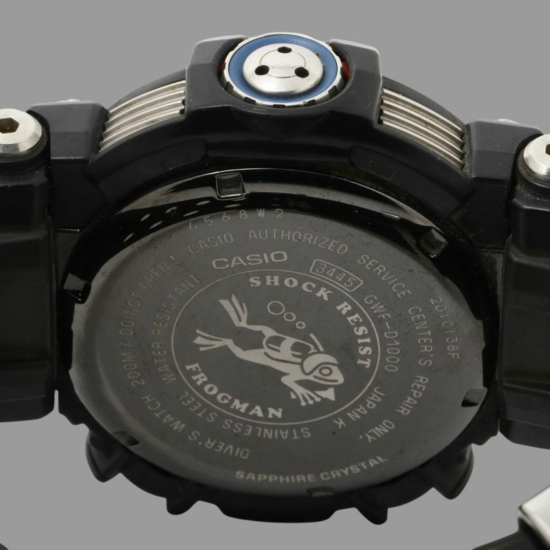 卡西歐 G-SHOCK Master of G Sea Frogman GWFD10001JF 男士電子錶，黑色樹脂/不鏽鋼-3