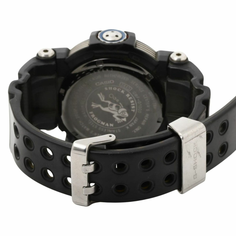 卡西歐 G-SHOCK Master of G Sea Frogman GWFD10001JF 男士電子錶，黑色樹脂/不鏽鋼-4