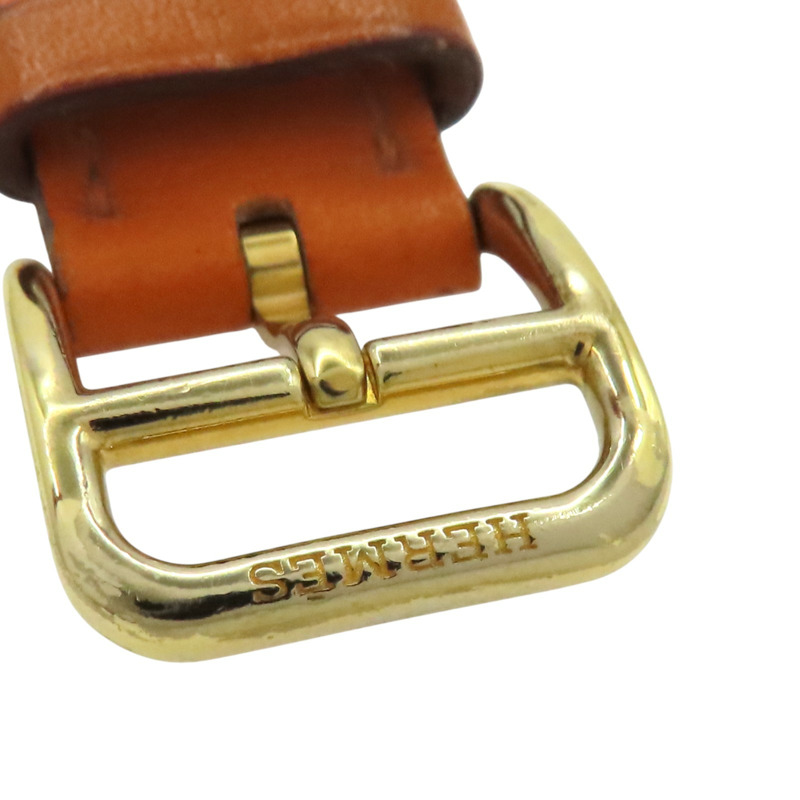 白色錶盤 金色不鏽鋼 Heure H 腕錶 後加鑽【HERMES 愛馬仕】 HH1.201-9