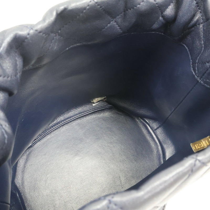 黑色 牛皮 Drawstring Bag 兩用包【CHANEL 香奈兒】 AS2390-4