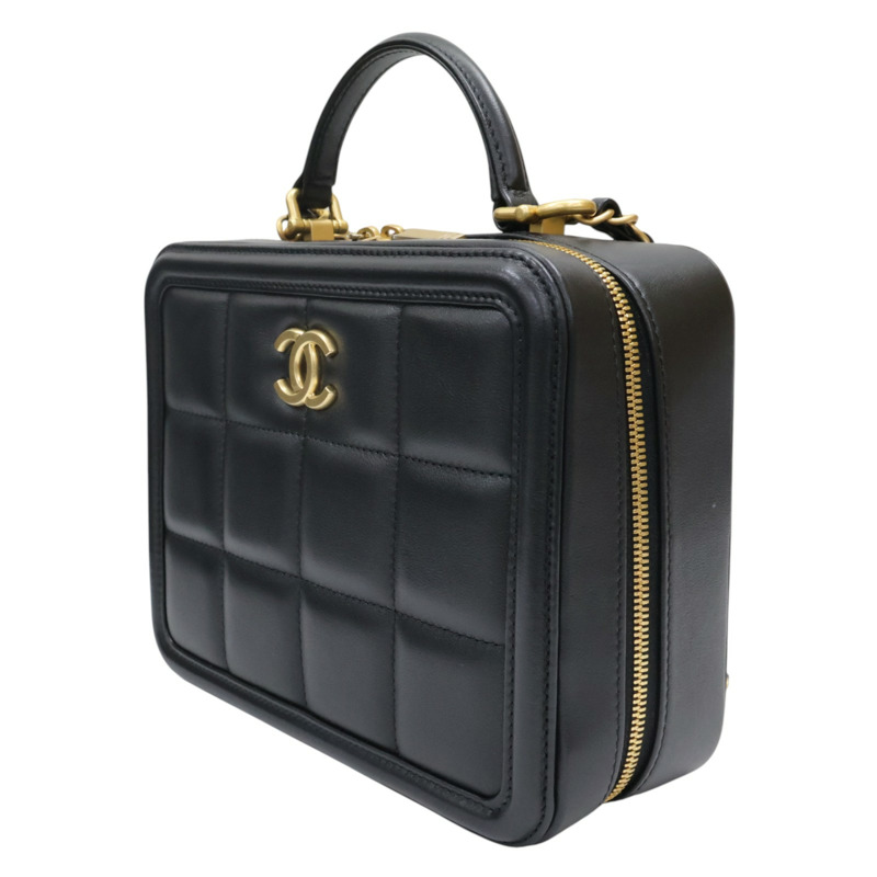 黑色 牛皮 Vanity Case 肩背包【CHANEL 香奈兒】 AS5332-2