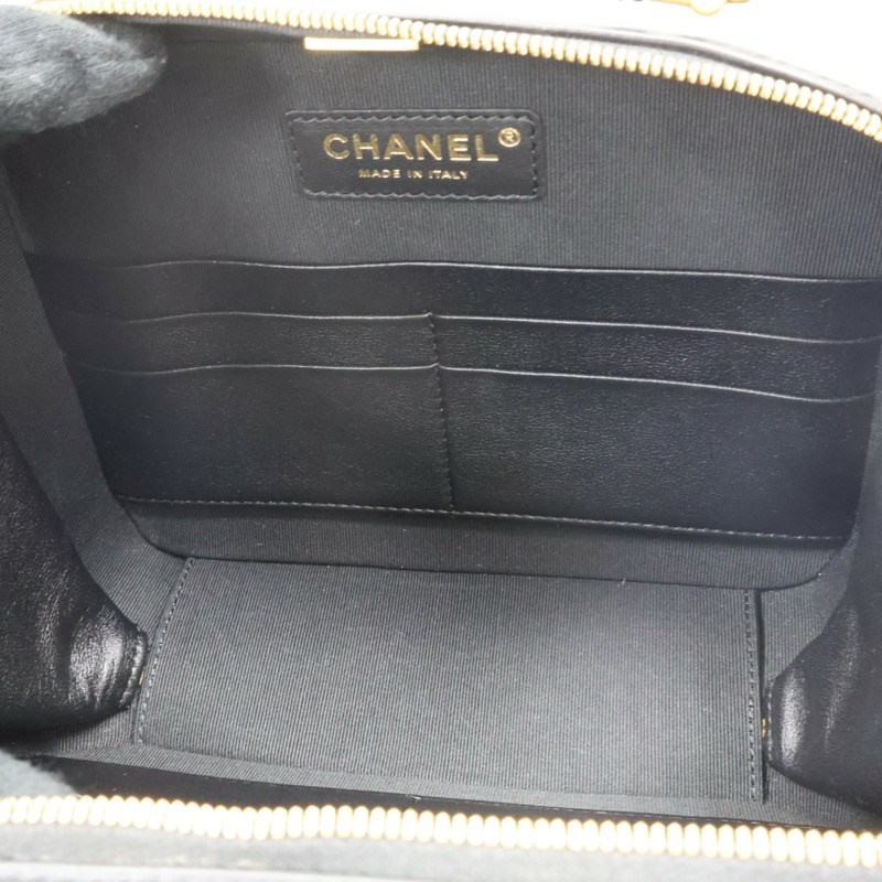 黑色 牛皮 Vanity Case 肩背包【CHANEL 香奈兒】 AS5332-4