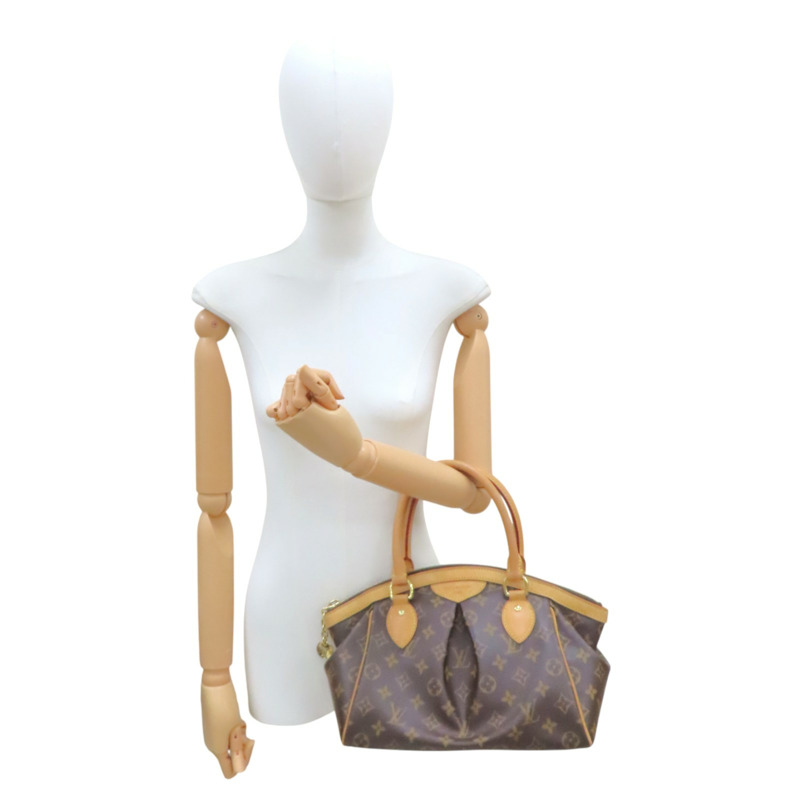 棕色 原花 帆布 Tivoli PM 手提包【LOUIS VUITTON LV 路易威登】 M40143-9