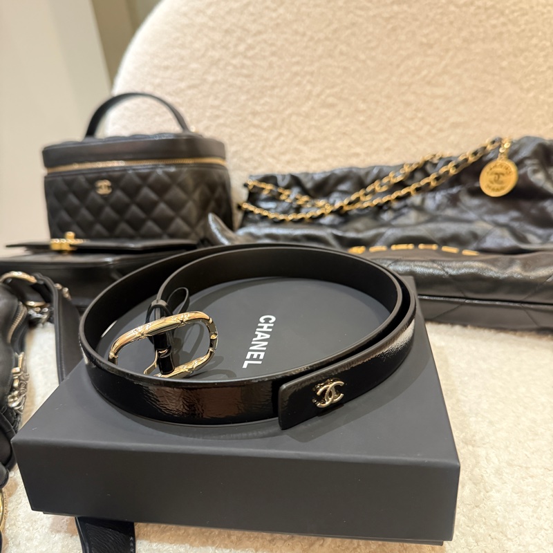 香奈兒经典双C腰帶全新全套 尺寸75-2