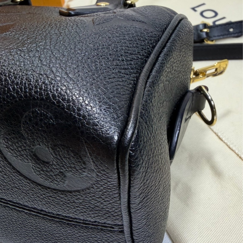 L V黑色全皮Sperrdy 20波士頓包-25