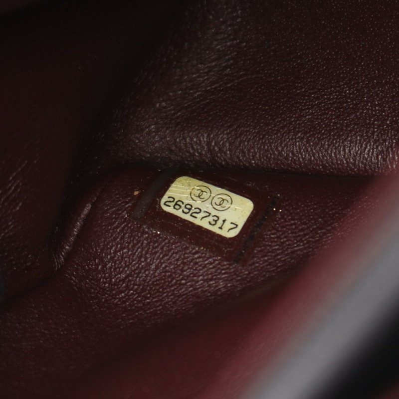 香奈兒 (CHANEL) 絎縫翻蓋鏈條肩背包 A01112 黑色皮革 GHW 二手 CC-4