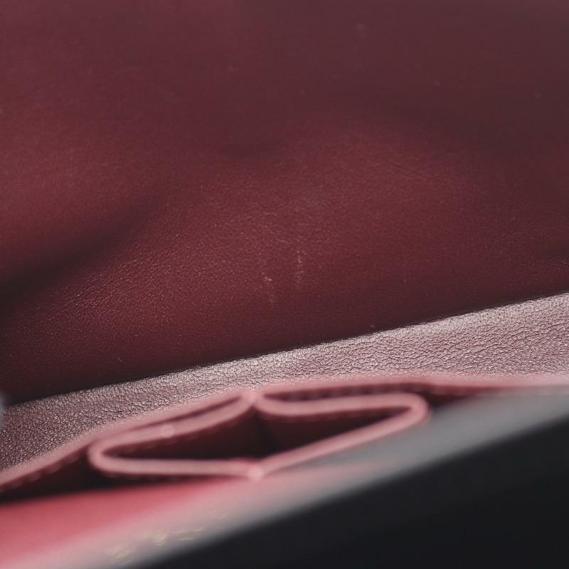 香奈兒 (CHANEL) 絎縫翻蓋鏈條肩背包 A01112 黑色皮革 GHW 二手 CC-7