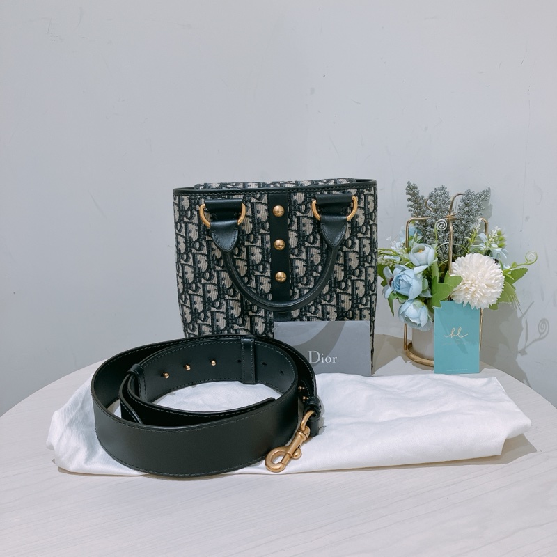 TK1901 CHRISTIAN DIOR 迪奧經典提花紋水桶型兩用包包OBIQUE STUDDED DIORAVENUE TOP HANDLE CROSSBODY BAG-10