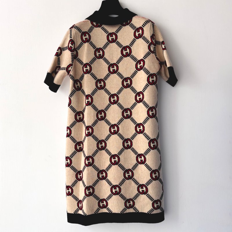 ::GUCCI::雙面針織短洋裝 Reversible Knit Dress L號-4