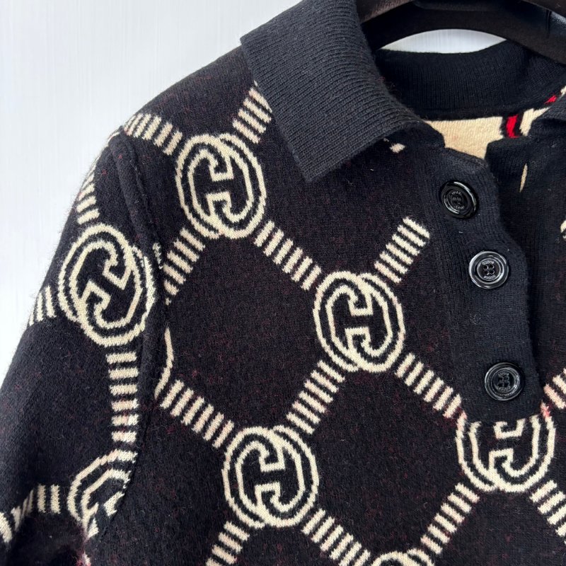 ::GUCCI::雙面針織短洋裝 Reversible Knit Dress L號-5