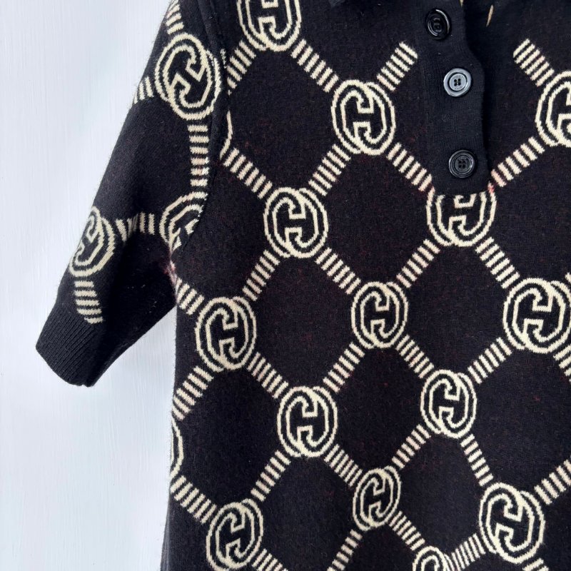 ::GUCCI::雙面針織短洋裝 Reversible Knit Dress L號-6