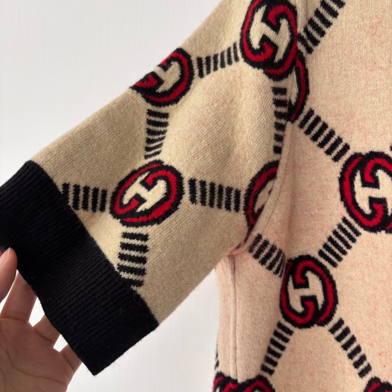 ::GUCCI::雙面針織短洋裝 Reversible Knit Dress L號-16