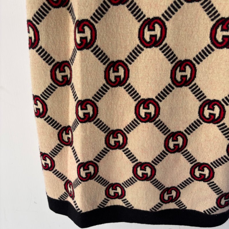 ::GUCCI::雙面針織短洋裝 Reversible Knit Dress L號-18