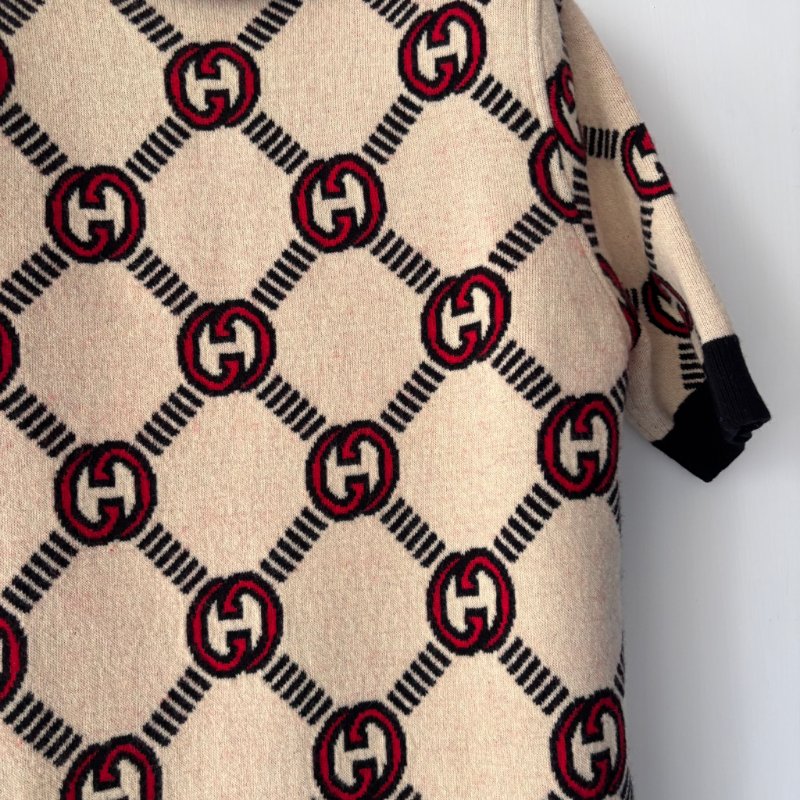 ::GUCCI::雙面針織短洋裝 Reversible Knit Dress L號-19