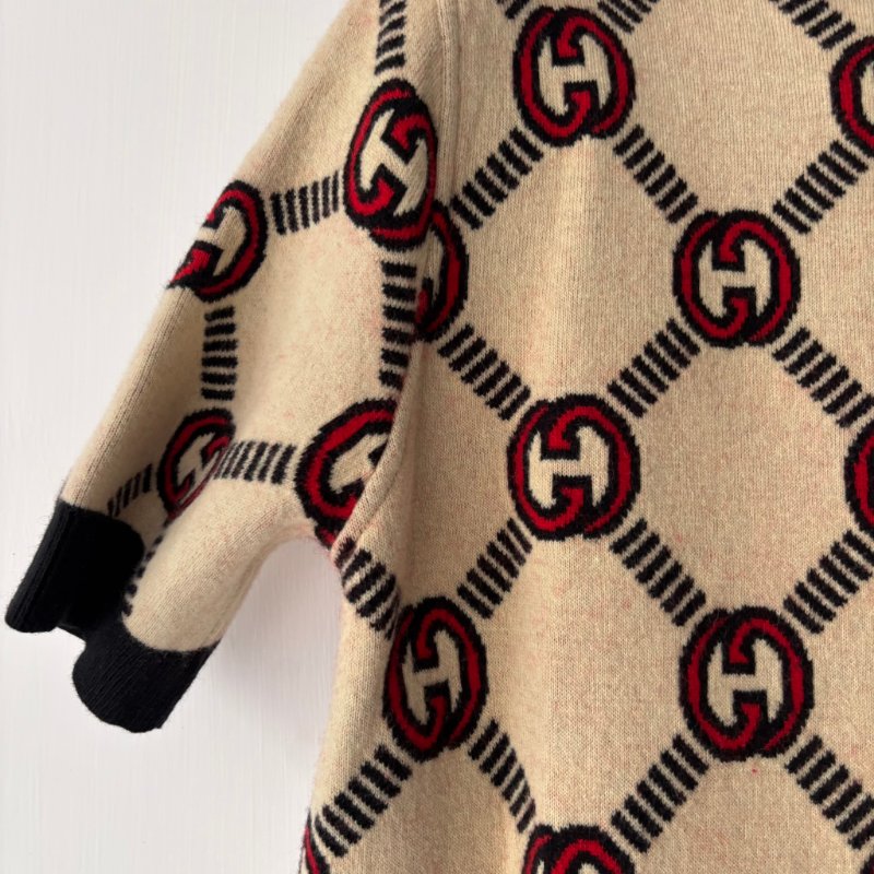 ::GUCCI::雙面針織短洋裝 Reversible Knit Dress L號-20