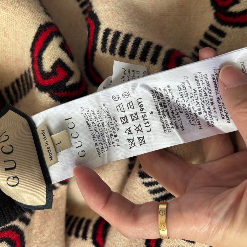 ::GUCCI::雙面針織短洋裝 Reversible Knit Dress L號-22