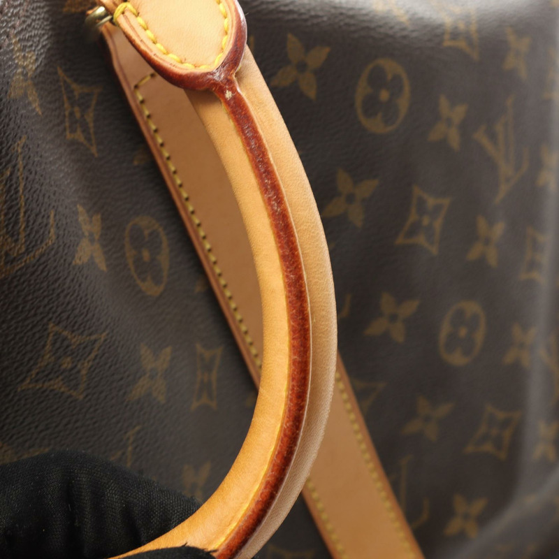 路易威登 Keepall 55 旅行手提包 M41424 Monogram 皮革 棕色 二手 LV-10