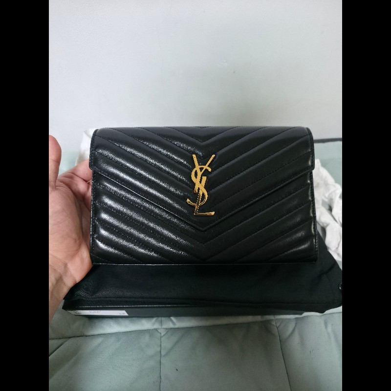 Saint Laurent YSL 經典小羊皮WOC-0