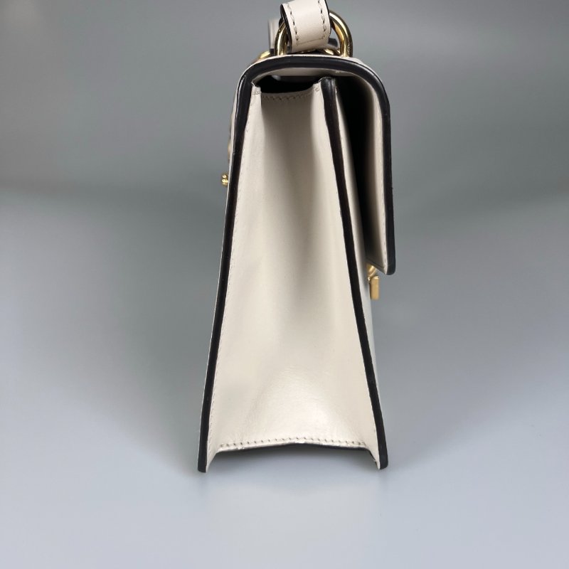 GUCCI 421882 白塞爾維亞單肩包 中號-3