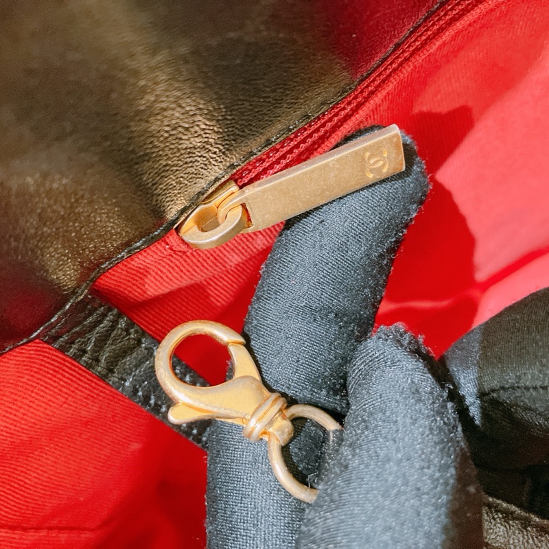 TK1904 CHANEL 香奈兒19系列大型菱格單肩鍊帶包包19 BLACK TOTE HANDBAG LAMBSKIN-13