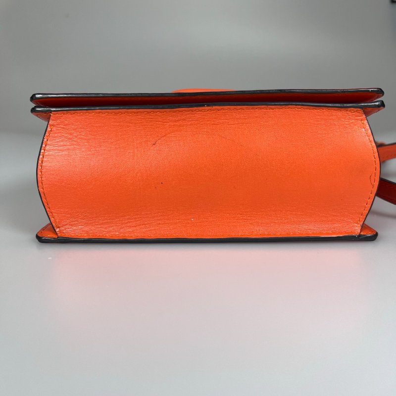 LOEWE 61611 橘色Barcelona肩背包 小號-4