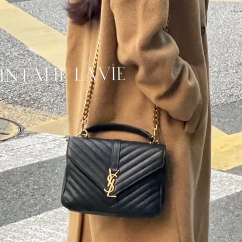 🈶購證 #99新閒置 #櫃上近🔟萬 Ysl college黑金學院包