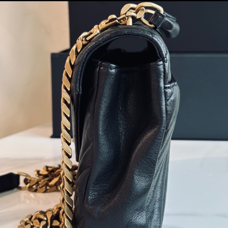 🈶購證 #99新閒置 #櫃上近🔟萬 Ysl college黑金學院包-9