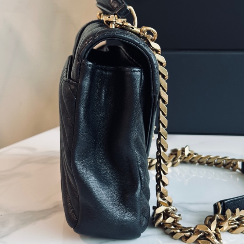 🈶購證 #99新閒置 #櫃上近🔟萬 Ysl college黑金學院包-10