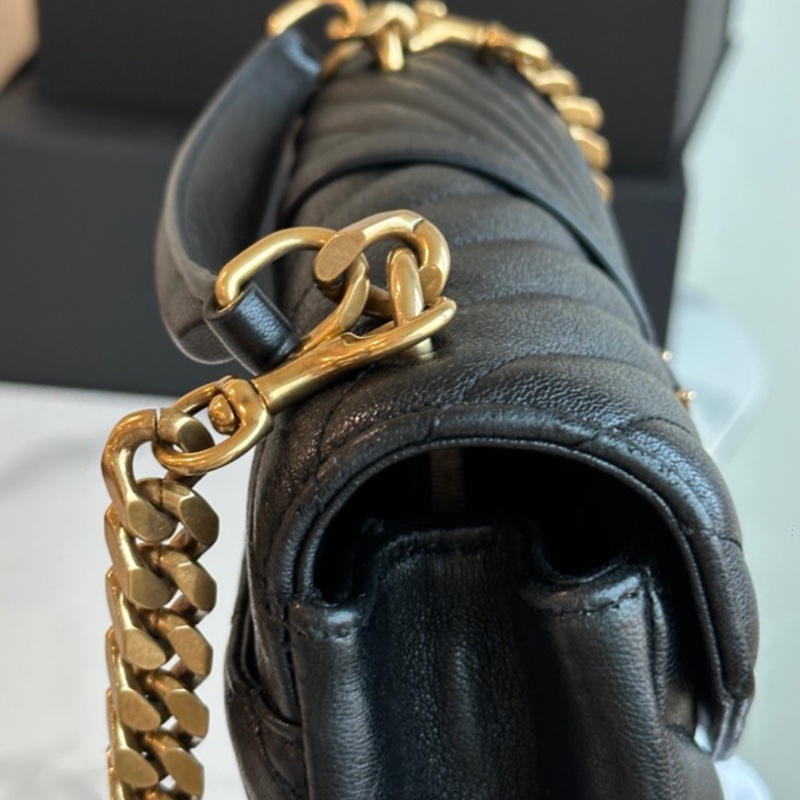 🈶購證 #99新閒置 #櫃上近🔟萬 Ysl college黑金學院包-17