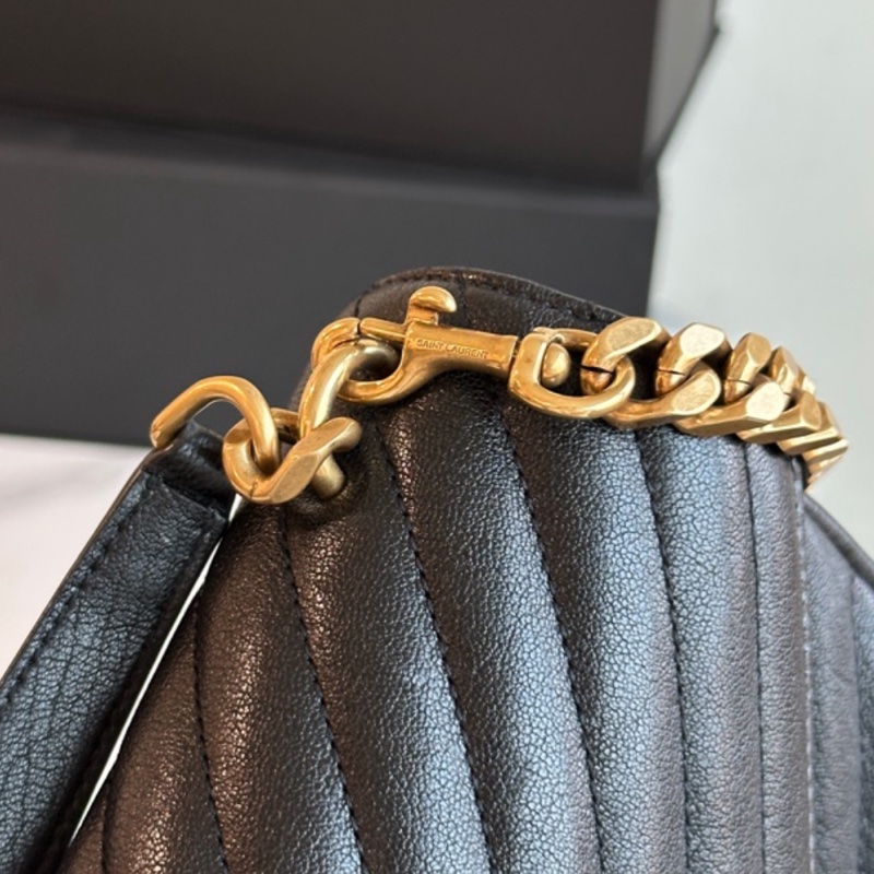 🈶購證 #99新閒置 #櫃上近🔟萬 Ysl college黑金學院包-19