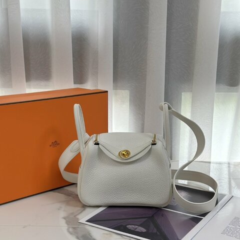 HERMES Mini lindy - 新白金 B