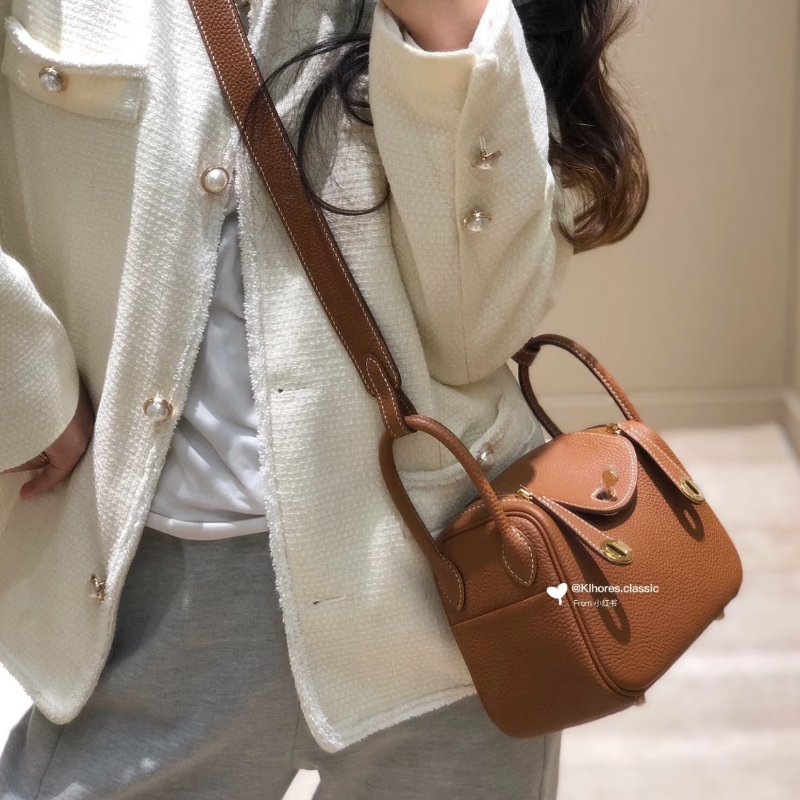 HERMES Mini lindy - 金棕金 B-1